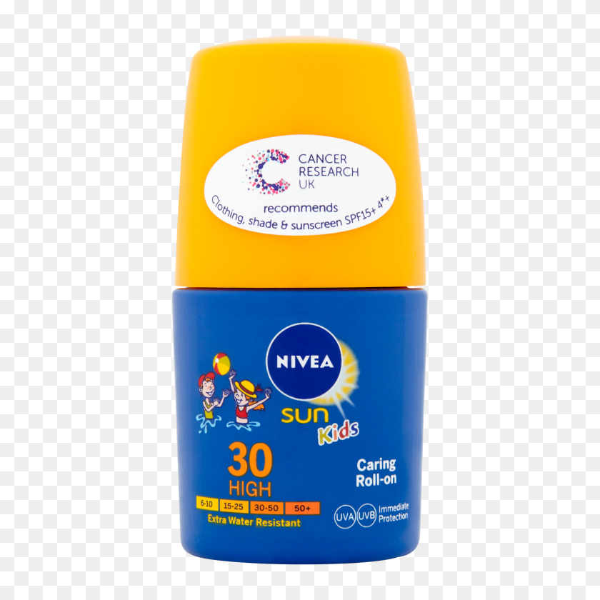 2365x2365 Nivea Sun Kids Caring Roll On Sun Protection Nivea Sun - Sunscreen PNG