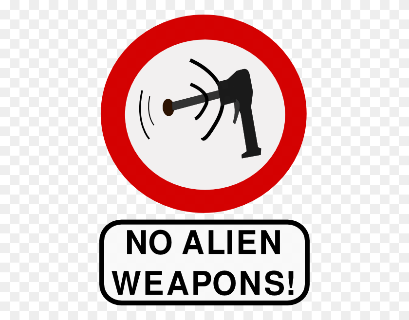 432x598 No Alien Weapons Clip Art - Weapons Clipart