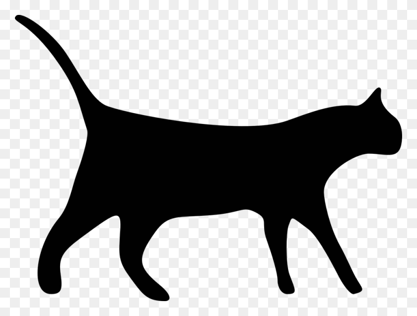 960x711 No Black Cat Clipart - Cat Tail Clipart