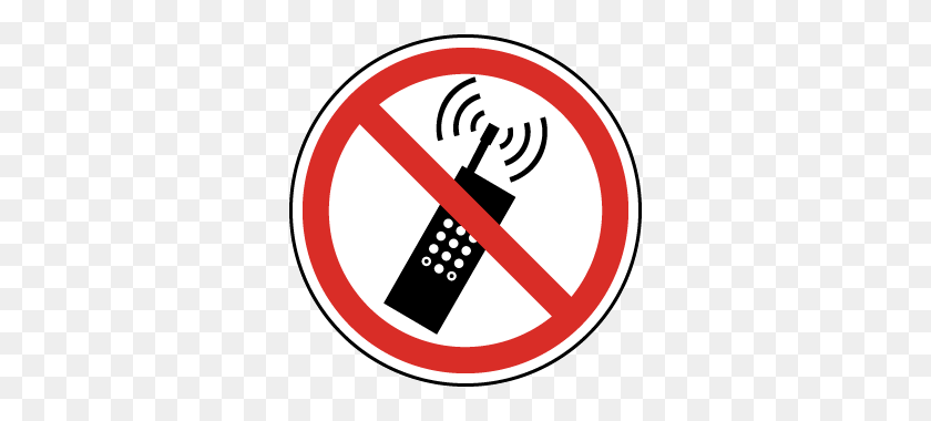 320x320 Запрещено Вывески Сотового Телефона, Вывески Сотового Телефона, Выключите Вывески Сотового Телефона - Клипарт Запрещен Для Электронных Устройств
