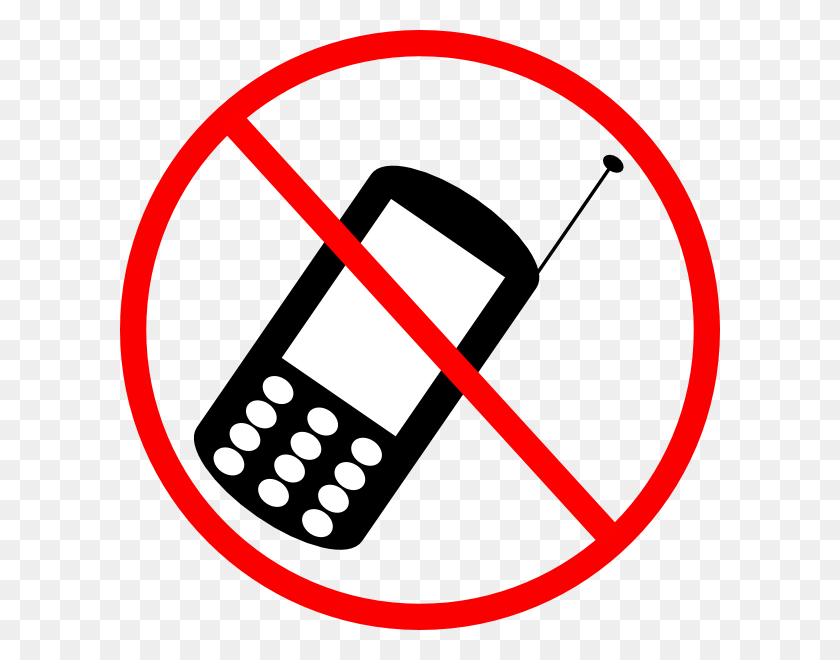 600x600 Нет Картинки Для Мобильного Телефона Черный Белый Скачать Вектор - Сотовый Телефон Клипарт Черный И Белый
