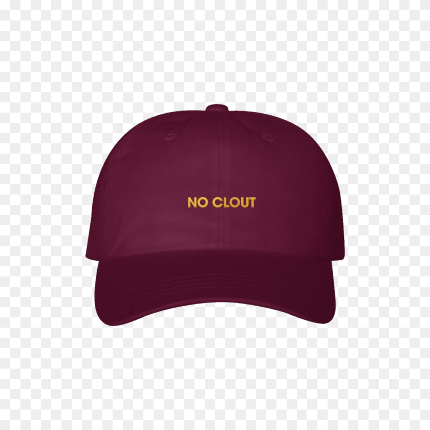 1024x1024 No Clout Dad Hat Maroon - Clout PNG