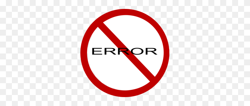 299x297 No Error Sign Clip Art - Error Clipart