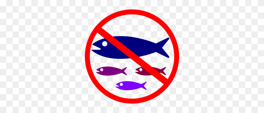 300x300 No Fishing Sign Clip Art - Purple Fish Clipart