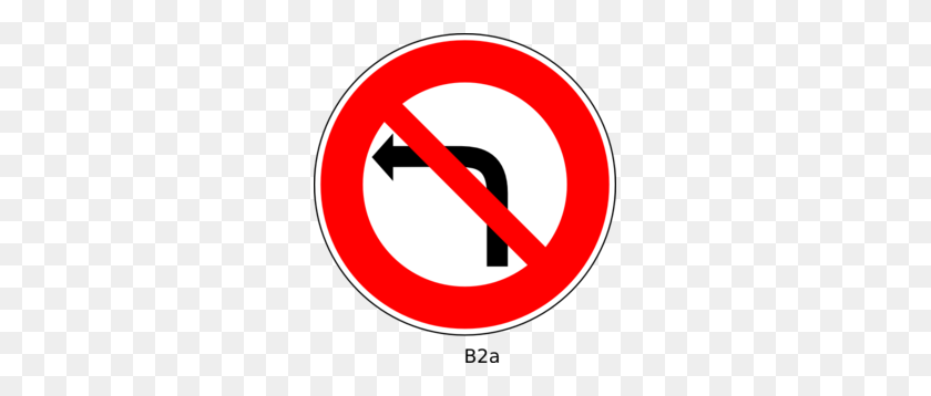 273x298 No Left Turn Sign Clip Art - No Sign Clipart
