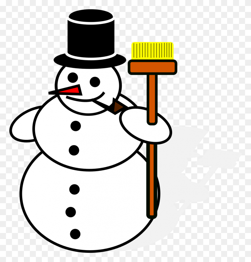 950x996 No Melt Snowman - Melting Snowman Clipart