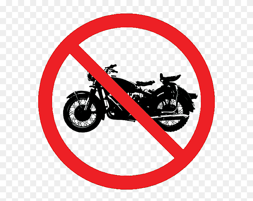 600x609 Клипарт No Motorcycles - Мотоциклетный Клипарт Harley