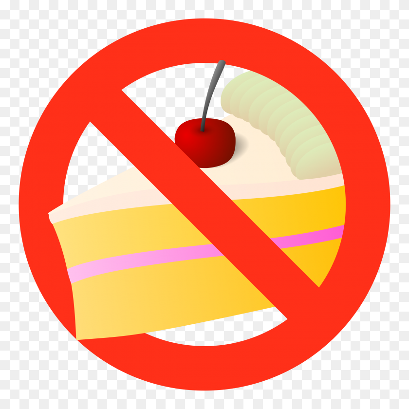 2400x2400 No Muffin Food Sign Icon Sweet Cake Symbol Red Prohibition - Prohibition Clipart
