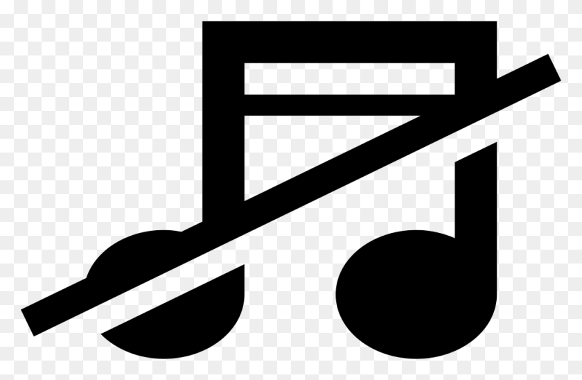 980x614 Музыкальный Знак Музыкальной Ноты С Косой Чертой Png Значок Бесплатно - Косая Черта Png