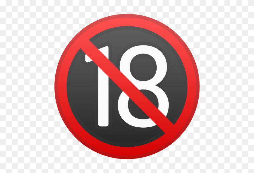 512x512 No One Under Eighteen Emoji - No Emoji PNG