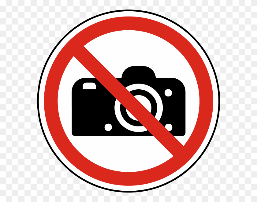 600x600 No Photography Label - Photography PNG