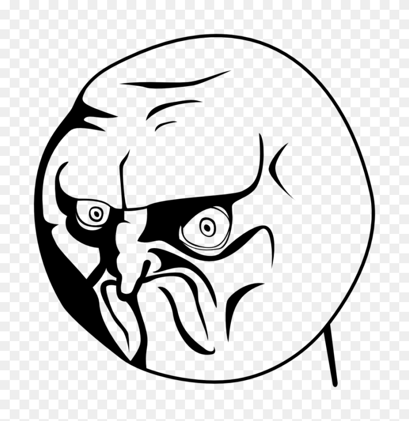 880x908 No Rage Face Vector - Rage Face Png