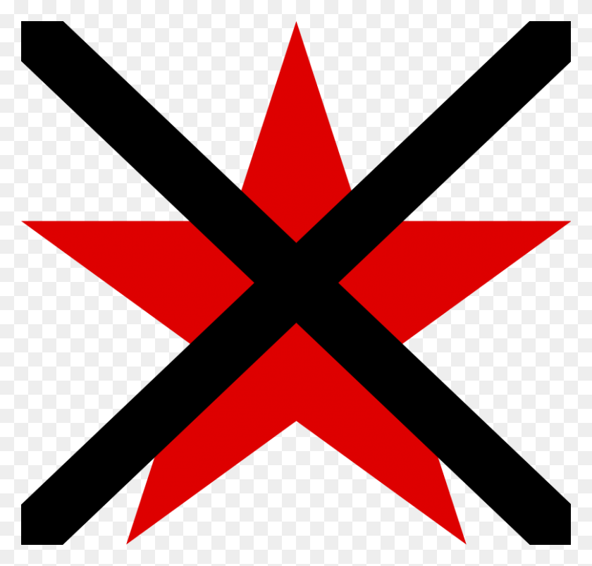 806x768 No Red Star - Red Stars PNG