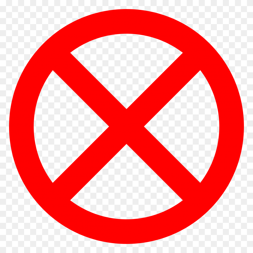 2384x2384 No Sign X Iconos Png - Icono X Png