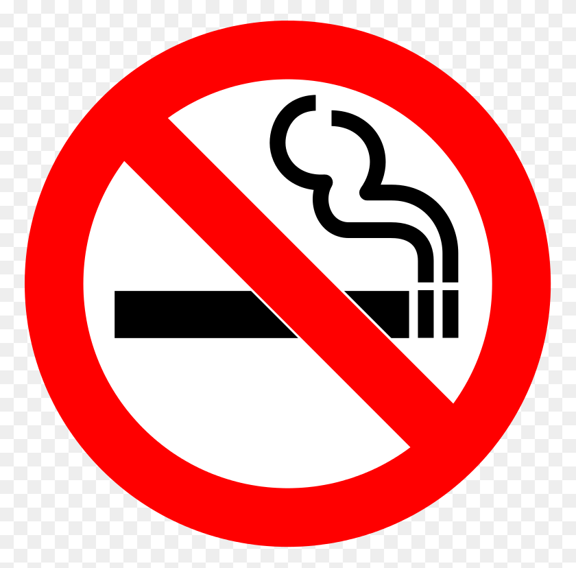 768x768 No Smoking - Prohibited Sign PNG
