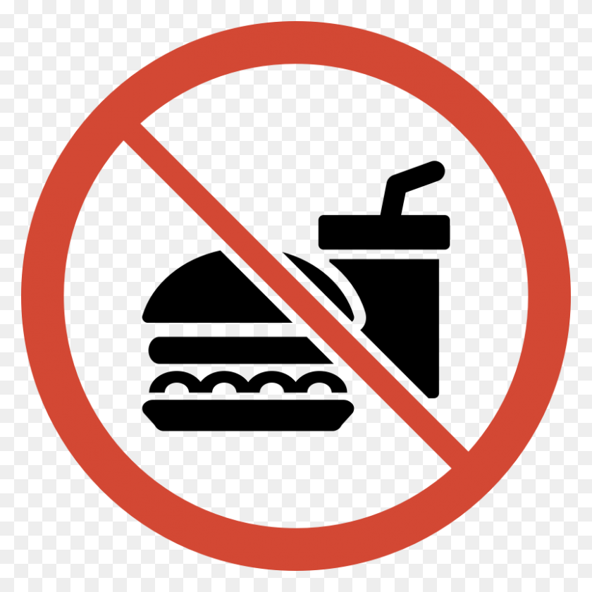 800x800 No Smoking Food Preparation Area Safety Sign - Superwoman Clipart
