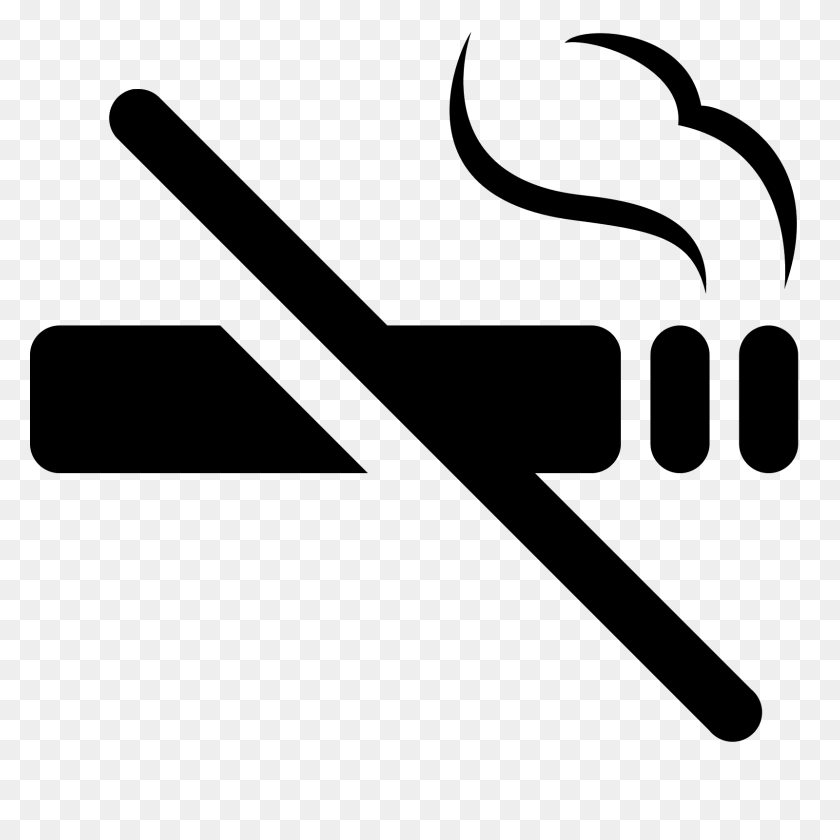 1600x1600 Icono De Prohibido Fumar - Fondo De Humo Png