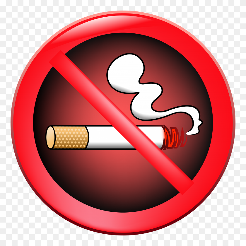 5000x5000 No Smoking Prohibition Sign Png Clipart - Smoking PNG
