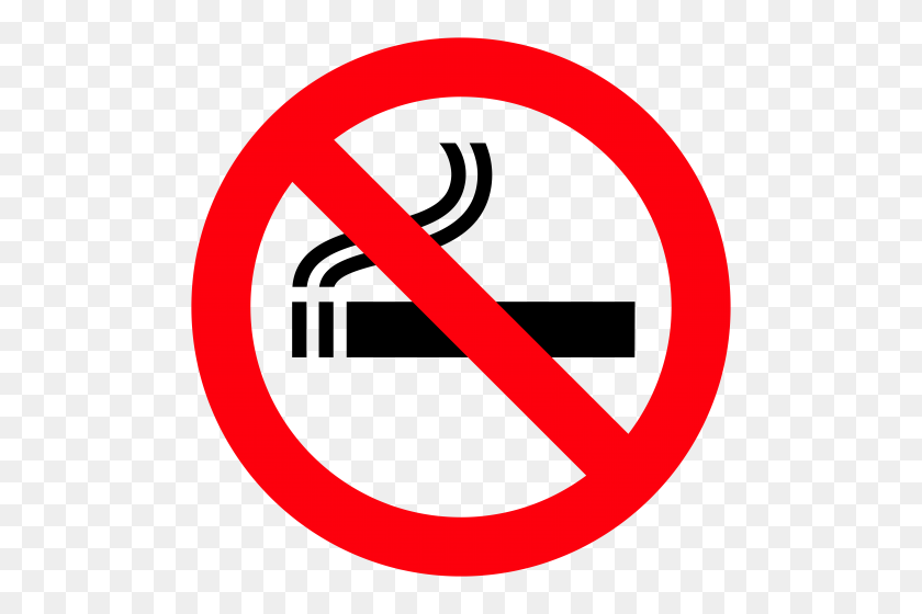 500x500 Señal De Prohibido Fumar Png Clipart - Fumar Png