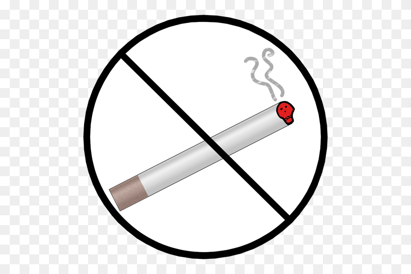 500x500 Знак Не Курить С Векторным Изображением Черепа - Сигаретный Дым Клипарт