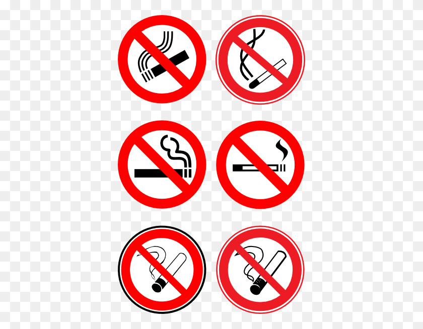 372x594 No Smoking Signs Collection Clip Art - No Smoking Sign Clipart