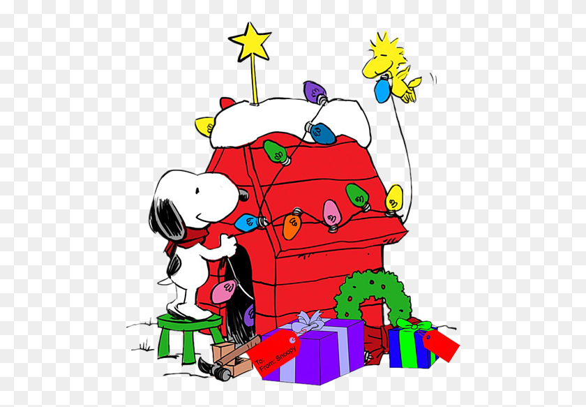 480x523 No Snoopy Snoopy - Charlie Brown Navidad Clipart