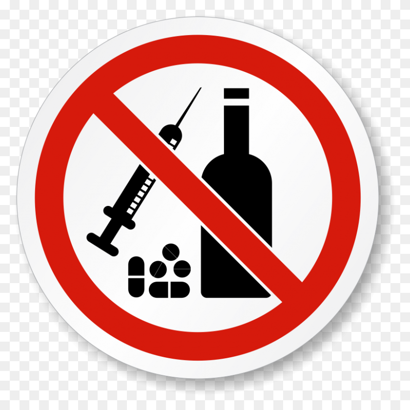 800x800 No To Drugs Clipart - No Smoking Sign Clipart