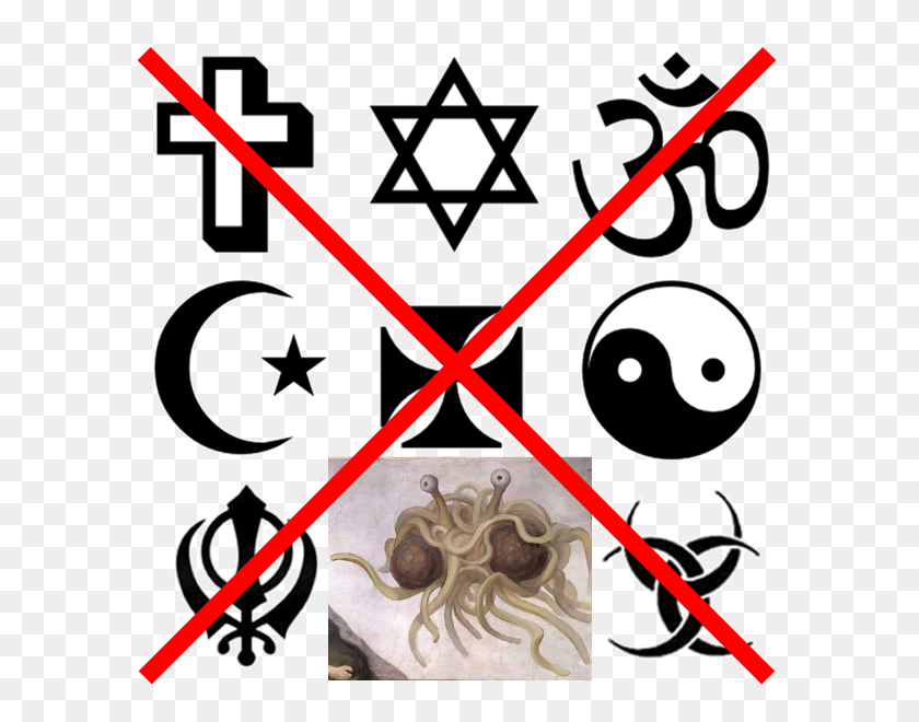 600x600 Non Aux Religions - Religion PNG