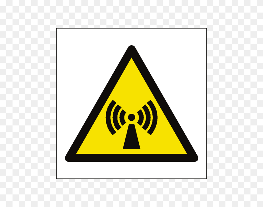 600x600 Non Ionizing Radiation Hazard Symbol Label Safety - Radiation Symbol PNG