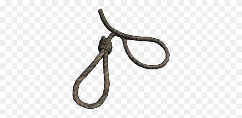 340x350 Noose With Folded Cord Transparent Png - Noose PNG