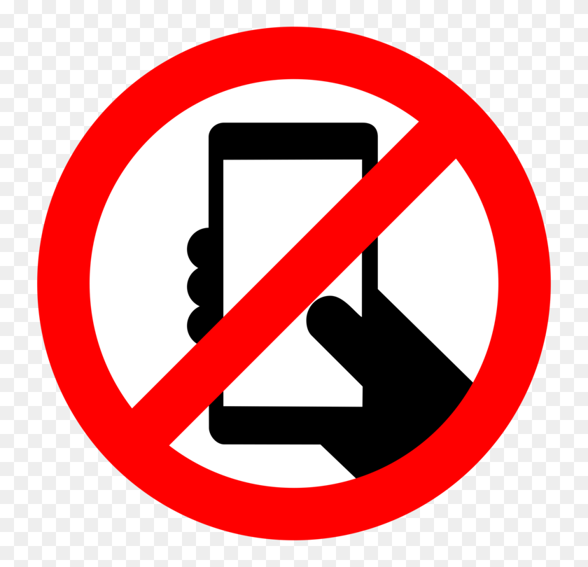 750x750 Nophone Smartphone Número De Teléfono De Mensajería De Texto - Prohibido Png