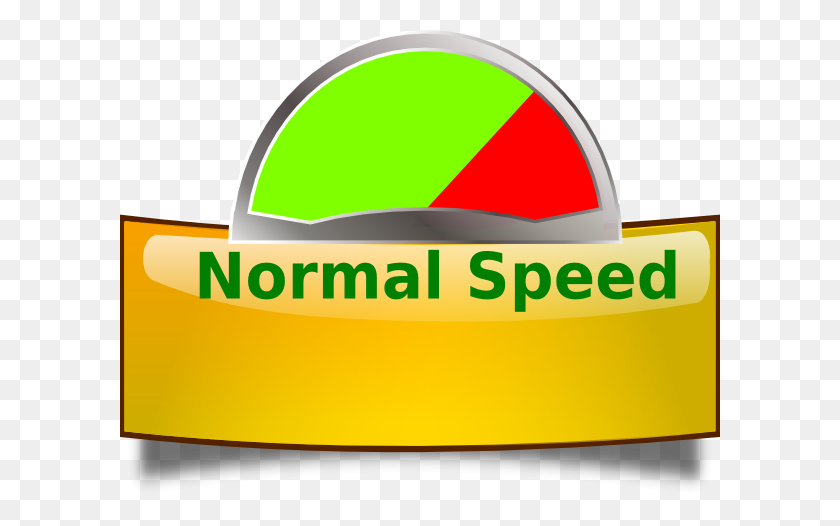 600x466 Normal Speed Green Clip Art - Normal Clipart