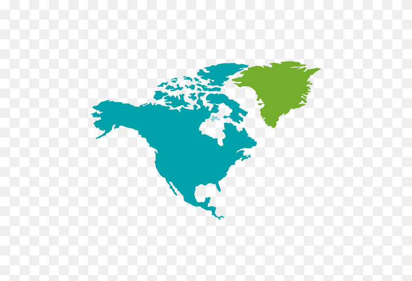 512x512 Карта Континента Северной Америки - Северная Америка Png