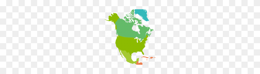 180x180 Mapa De América Del Norte Descargar Gratis Png - América Del Norte Png