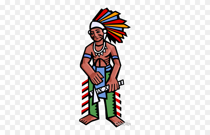 207x480 Индейцы Северной Америки Роялти Бесплатно Векторные Иллюстрации - Клипарт Северной Америки