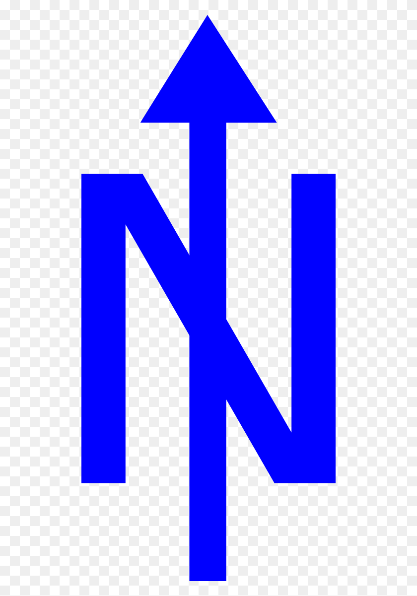 512x1141 North Arrow Clip Art - North Pole Sign Clipart