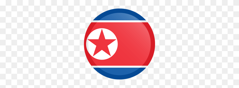 250x250 Bandera De Corea Del Norte Clipart - Bandera De Corea Png