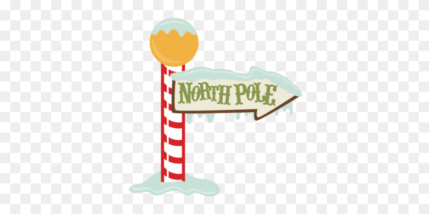 360x360 North Pole Sign - North PNG