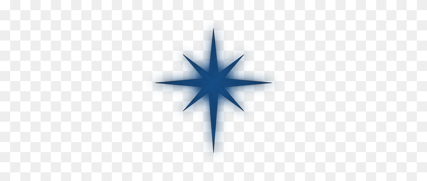 282x297 Полярная Звезда Сплошной Синий Png, Клипарт Для Интернета - Север Png