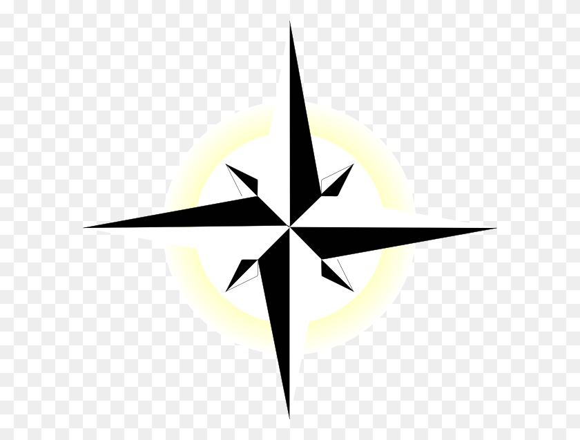 600x577 North Star Yellow Clip Art - North Star PNG