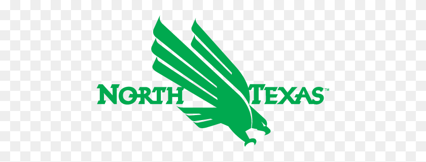 459x261 El Norte De Texas Significa Verde Logotipo De Fútbol Universitario Logos - Estado De Texas Png
