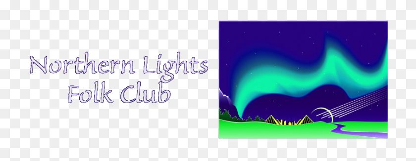 863x295 Northern Lights Folk Club Mile House - Luces Del Norte Png