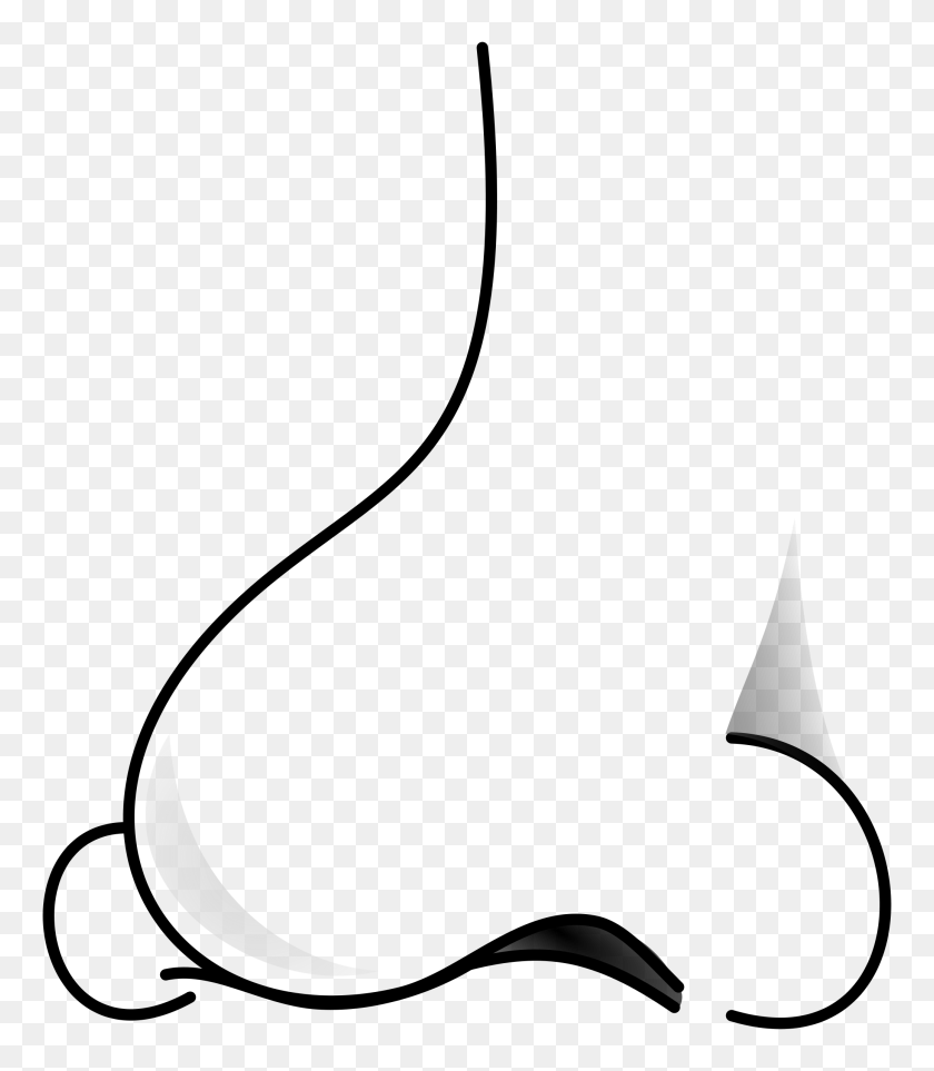 2072x2400 Nose Clip Art - Ring Black And White Clipart