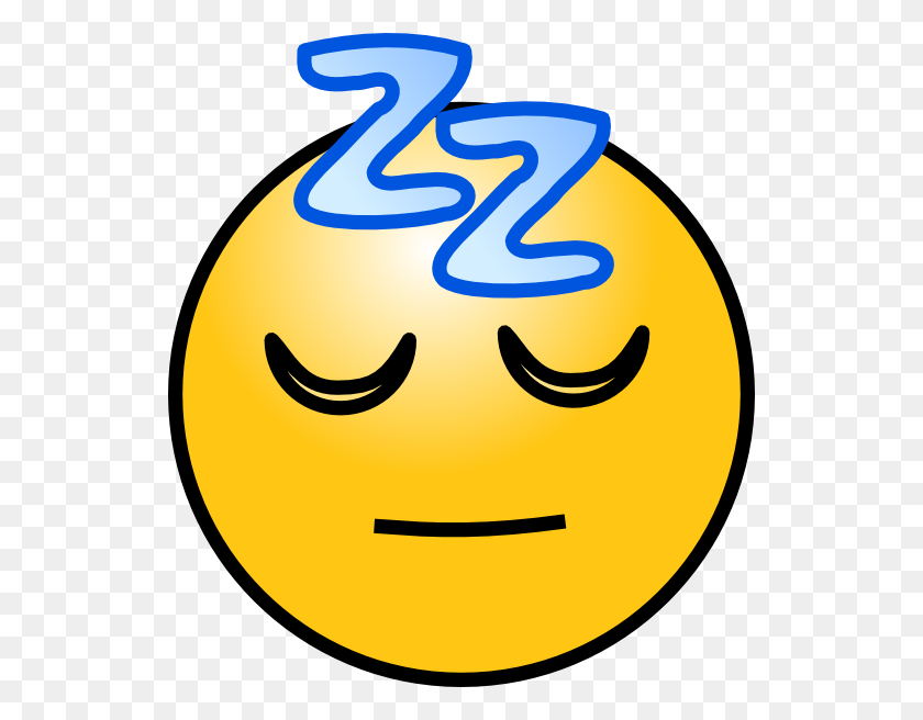 534x596 Not Feeling Good Smiley Snoring Sleeping Zz Smiley Clip Art - Snoring Clipart