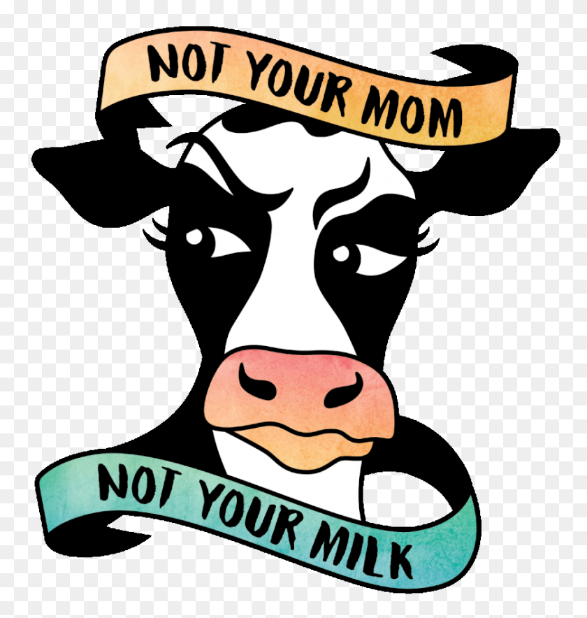 838x886 Not Your Mom, Not Your Milk Campaigns - Milking A Cow Clipart