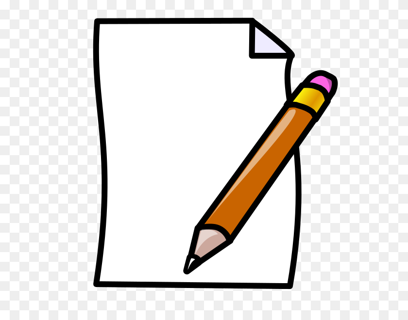 600x600 Note - Notebook And Pencil Clipart