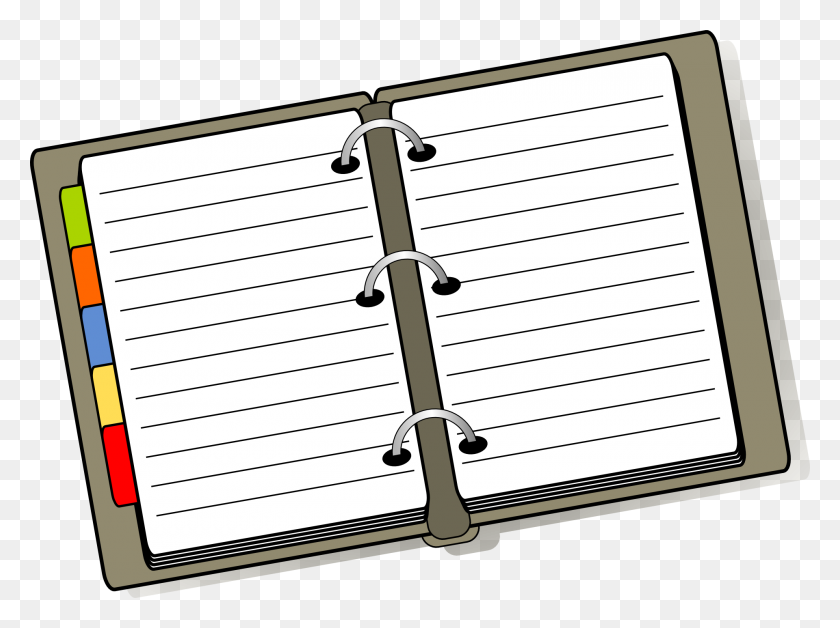 1920x1400 Cuaderno - Organizador Clipart
