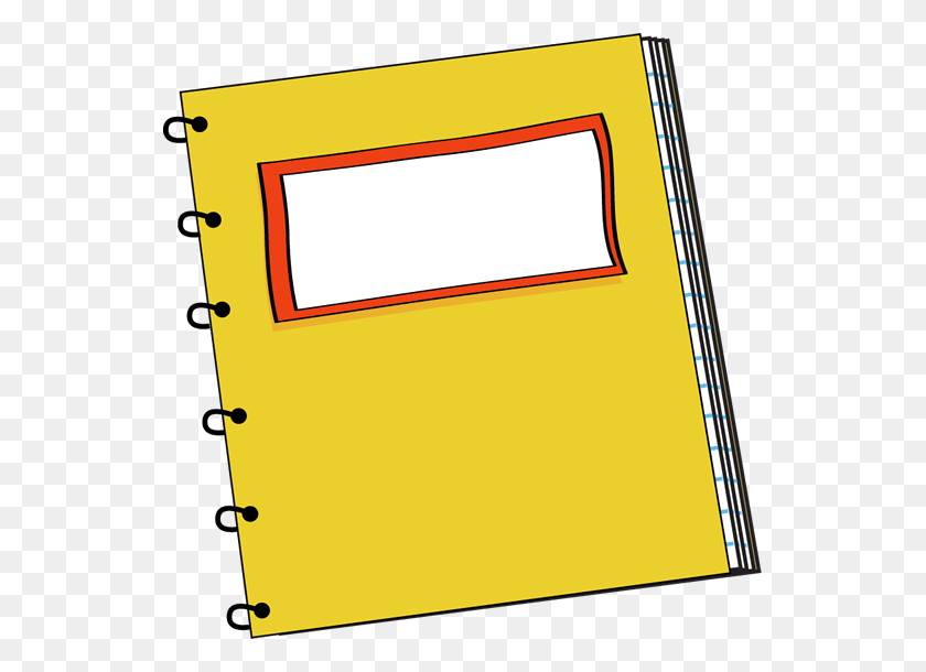 543x550 Notebook Clip Art - Procedure Clipart