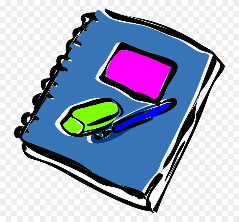 740x720 Notebook Clipart Writing - Writing Process Clipart