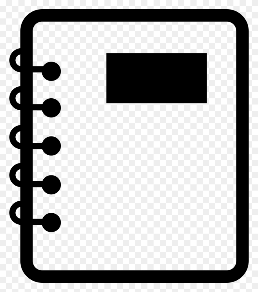 858x980 Notebook Of Paper With Spring Png Icon Free Download - Notebook Paper PNG